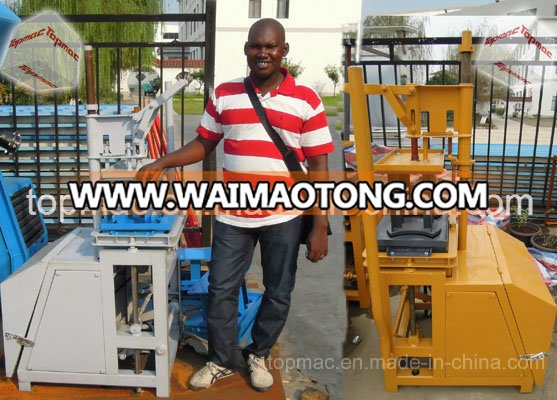 Manual Compressed Manual Cement Interlock Brick Machine