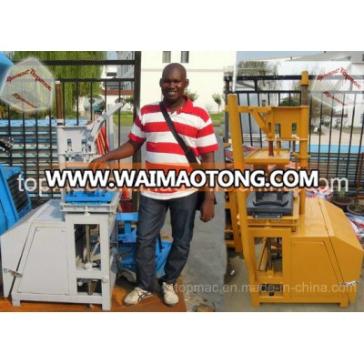 Manual Compressed Manual Cement Interlock Brick Machine